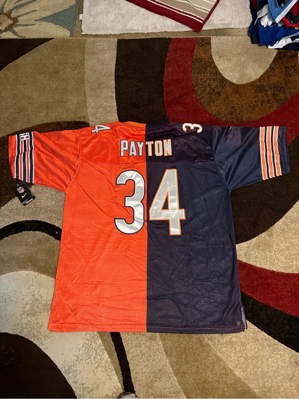 NFL Chicago Bears dual design, Walter Payton football jersey NWT wow size 56